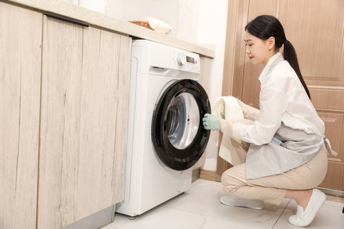 洗衣房清洁保洁服务女性人物摄影图 摄影